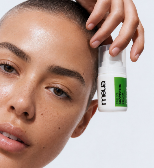 Protector Solar Facial SPF 50 de MEUA, fotoprotección diaria del rostro